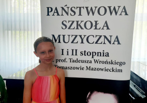 Uczennica - laureatka konkursu
