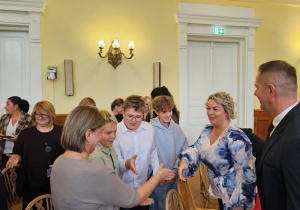 Przedstawiciele szkoły podczas konferencji oświatowej pt. "Technologia jest dla ludzi, a nie ludzie dla technologii"