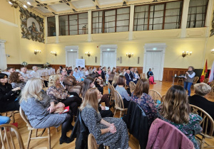 Przedstawiciele szkoły podczas konferencji oświatowej pt. "Technologia jest dla ludzi, a nie ludzie dla technologii"