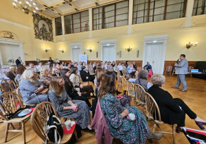 Przedstawiciele szkoły podczas konferencji oświatowej pt. "Technologia jest dla ludzi, a nie ludzie dla technologii"