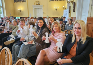 Przedstawiciele szkoły podczas konferencji oświatowej pt. "Technologia jest dla ludzi, a nie ludzie dla technologii"