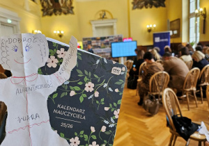 Przedstawiciele szkoły podczas konferencji oświatowej pt. "Technologia jest dla ludzi, a nie ludzie dla technologii"