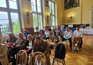 Przedstawiciele szkoły podczas konferencji oświatowej pt. "Technologia jest dla ludzi, a nie ludzie dla technologii"