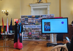 Przedstawiciele szkoły podczas konferencji oświatowej pt. "Technologia jest dla ludzi, a nie ludzie dla technologii"