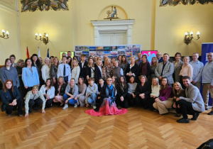Przedstawiciele szkoły podczas konferencji oświatowej pt. "Technologia jest dla ludzi, a nie ludzie dla technologii"