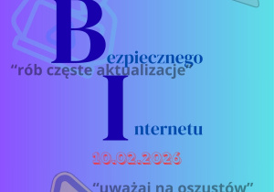 Prace - plakaty wykonanae na lekcji informatyki na Dzień Bezpiecznego Internetu 2026 (DBI 2026)