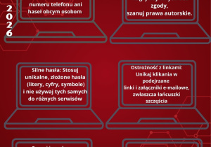 Prace - plakaty wykonanae na lekcji informatyki na Dzień Bezpiecznego Internetu 2026 (DBI 2026)