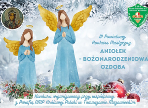 Konkurs plastyczny ANIOŁEK - BOŻONARODZENIOWA OZDOBA