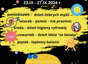 V Ogólnopolski Tydzień Szczęścia w Szkole