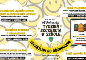 Tydzień budowania relacji - Tydzień Szczęścia w szkole
