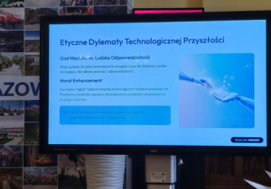 Przedstawiciele szkoły podczas konferencji oświatowej pt. "Technologia jest dla ludzi, a nie ludzie dla technologii"