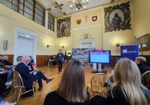 Przedstawiciele szkoły podczas konferencji oświatowej pt. "Technologia jest dla ludzi, a nie ludzie dla technologii"