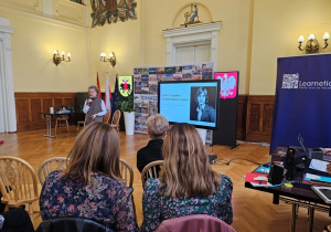 Przedstawiciele szkoły podczas konferencji oświatowej pt. "Technologia jest dla ludzi, a nie ludzie dla technologii"