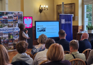 Przedstawiciele szkoły podczas konferencji oświatowej pt. "Technologia jest dla ludzi, a nie ludzie dla technologii"