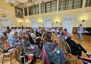 Przedstawiciele szkoły podczas konferencji oświatowej pt. "Technologia jest dla ludzi, a nie ludzie dla technologii"