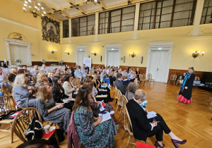Przedstawiciele szkoły podczas konferencji oświatowej pt. "Technologia jest dla ludzi, a nie ludzie dla technologii"