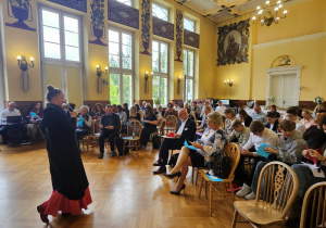 Przedstawiciele szkoły podczas konferencji oświatowej pt. "Technologia jest dla ludzi, a nie ludzie dla technologii"