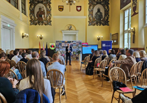 Przedstawiciele szkoły podczas konferencji oświatowej pt. "Technologia jest dla ludzi, a nie ludzie dla technologii"