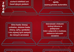 Prace - plakaty wykonanae na lekcji informatyki na Dzień Bezpiecznego Internetu 2026 (DBI 2026)