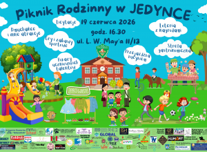 Piknik Rodzinny 19 czerwca 2026 roku Szkoła Postawowa nr 1 im. Aleksandra Kamińskiego w Tomaszowie Mazowieckim